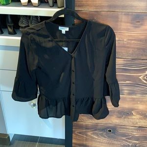 Frank and Oak Peplum Blouse NWT